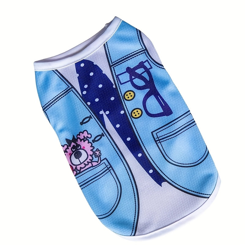 Dog Vest Multipack Spring Summer Fall – Lightweight Windproof Thermal Pet Costume for Teddy Bichon Pomeranian Small Dogs & Cats, Fashion Holiday Gift, 2pc or 6pc Set