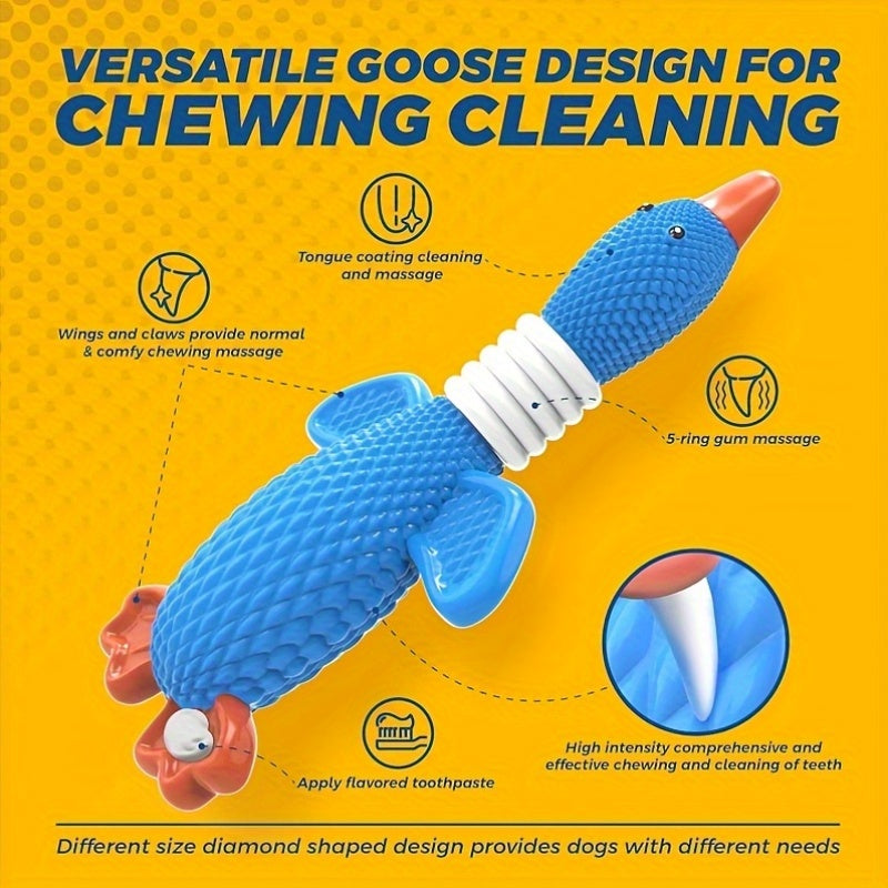 Indestructible Nylon Goose Dog Chew Toy for Aggressive Chewers – Durable Tough Teething Toy for Large & Medium Dogs, Heavy Duty Dental Bone