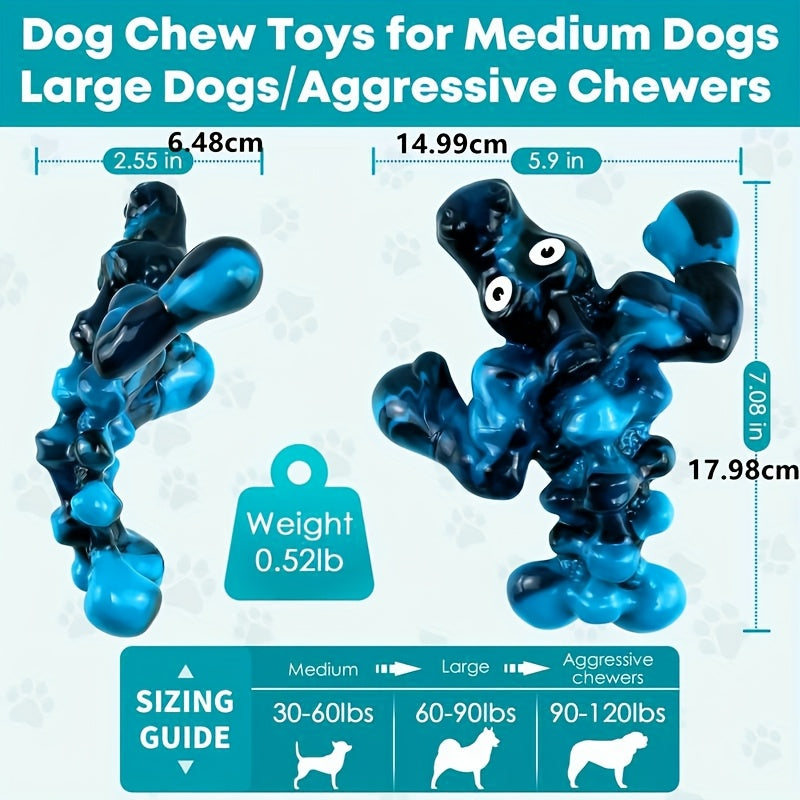 Crocodile Dog Chew Toy for Aggressive Chewers – Durable Nylon Squeaky Chew Toy for Large Medium Small Dogs, Milk Flavored Teeth Cleaning Indestructible Dog Toy, Boxing & Head Styles