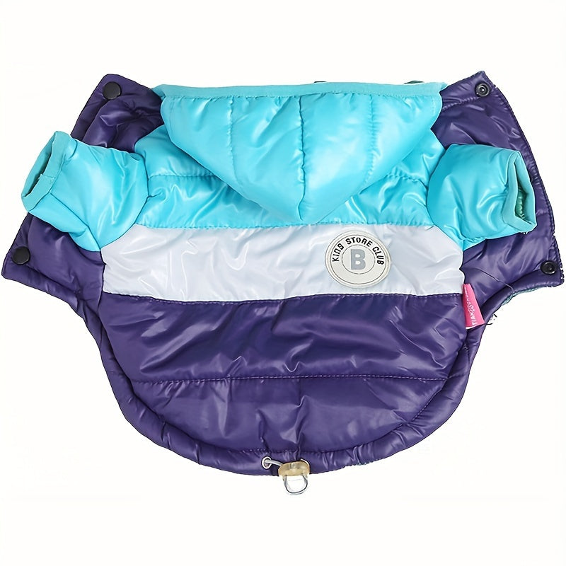 Dog Winter Coat Puppy Puffer Jacket – Windproof Warm Padded Hoodie Vest for Small Dogs, Lightweight Snow Coat for Chihuahua, Poodle & Yorkshire, Cute Outdoor Dog Apparel