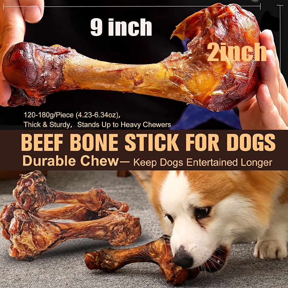Beef Hip Bone Dog Chews – Long-Lasting Large Beef Bone Treats for Medium & Large Dogs, Aggressive Chewer Bones, Indoor Outdoor Daily Reward, Multi-Pack Options