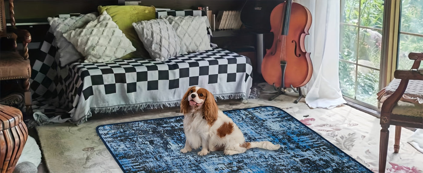 Washable Pee Pads for Dogs 2-Pack Reusable Puppy Training Pads 36x41 Inch Super Absorbent Leakproof Non-Slip Potty Pads for Floor Crate and Couch – Tie Dye Whelping Mat