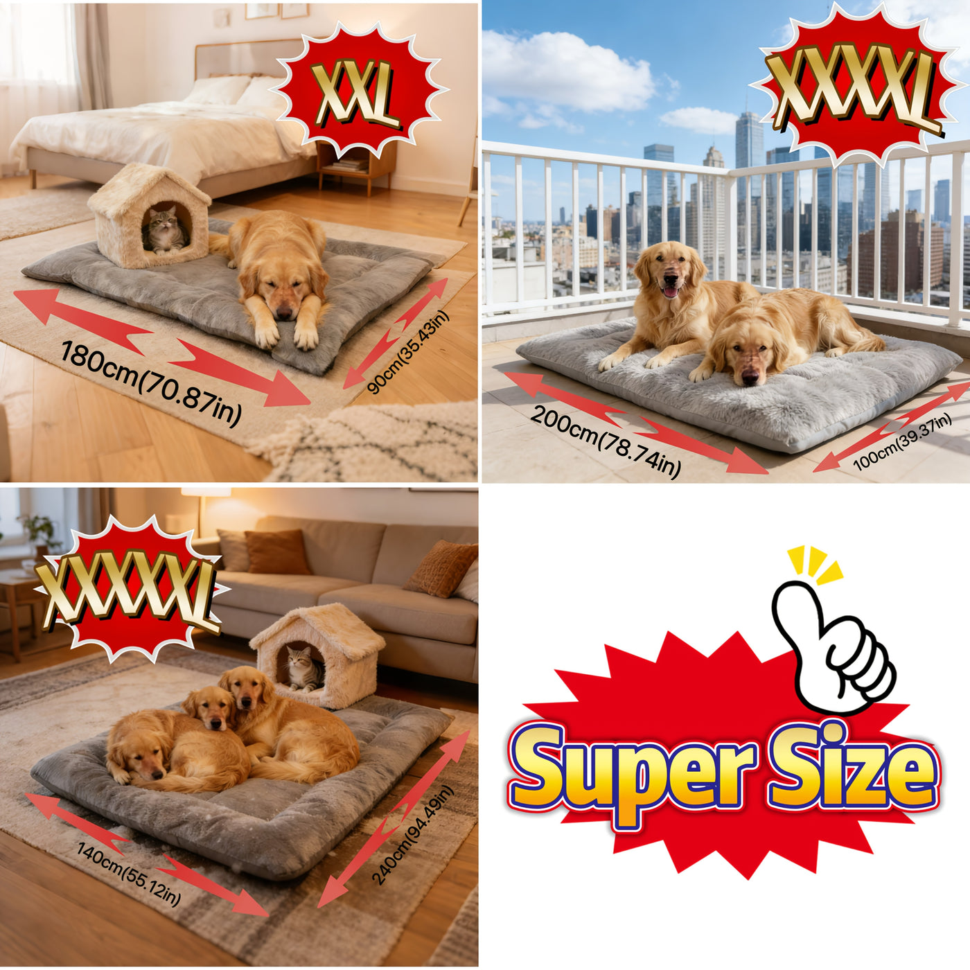 Extra Large Plush Dog Sofa Bed 2026 Upgraded Super Soft Thick Pet Mat for Small to Large Breeds - Modern Cozy Dog Comfort Bed Durable Pet Furniture & Ideal Dog Lover Gift