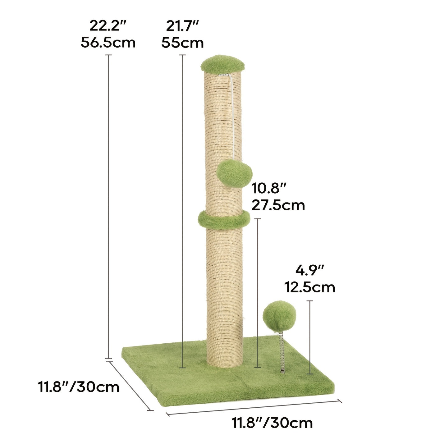Multi-Level Cat Tree Tower with Scratching Post & Cat House - Indoor Cat Activity Center 22/54/60/70 Inch, Cat Climbing Tower for Kittens & Adult Cats, Easy Assembly
