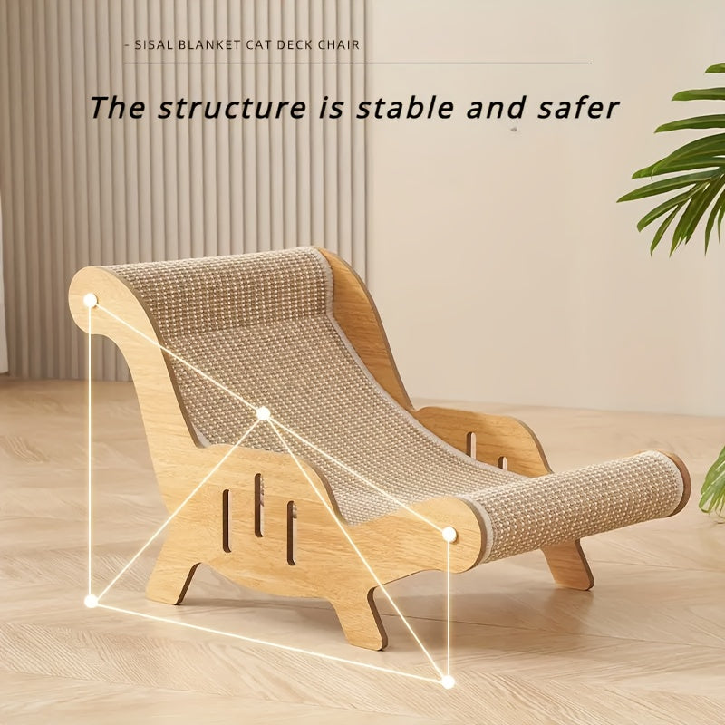 Large Sisal Cat Scratcher Lounge Pad for Indoor Cats – Durable Upgraded Cat Scratching Board, Protects Furniture, Available as Single or Combo Set with Leash & Collar