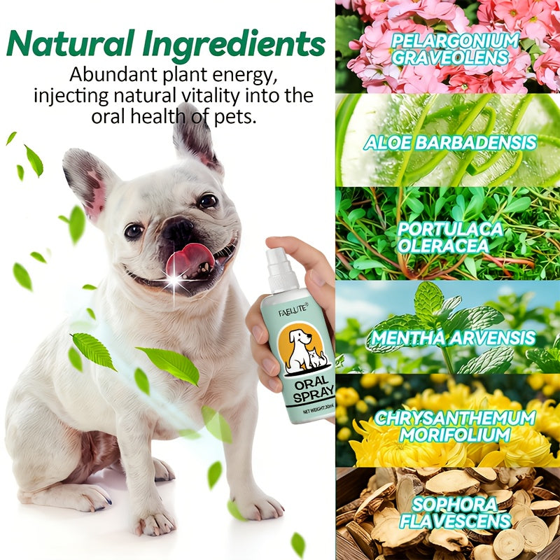 Pet Breath Freshener Spray for Dogs and Cats – Daily Oral Hygiene Mist for Fresh Breath, Safe for Puppies and Kittens