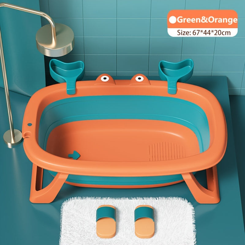 Collapsible Portable Pet Bath Tub Crab Shape – Foldable Dog Cat Bathtub for Small Dogs Up to 20 lbs, Easy to Clean, Travel & Home Use, 4 Color Options