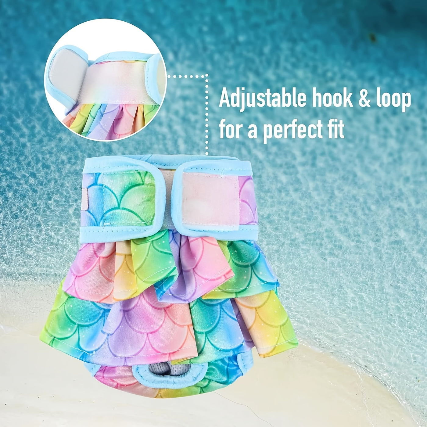Female Dog Diapers 3 Pack Reusable Washable Dog Panties Diaper Skirt for Dogs in Heat Period Incontinence Excitable Urination