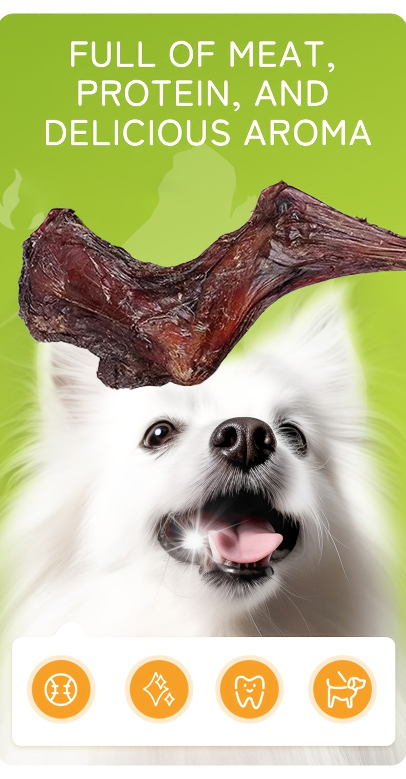 Dried Lamb Leg for Dogs Whole Bone Long Lasting Natural Chew High-Protein Single Ingredient Dog Treat Gift 100g 3.5oz