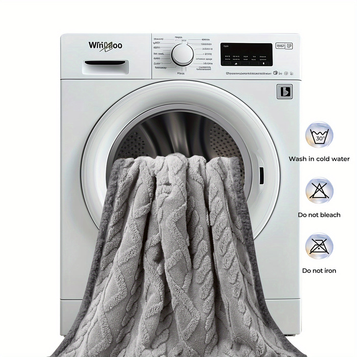 Sherpa Fleece Dog Blanket Liquid Proof for Sofa & Bed - Reversible Pet Throw Blanket Furniture Protector for Small Medium Large Dogs & Cats, Machine Washable, Light Gray Khaki Beige Dark Gray