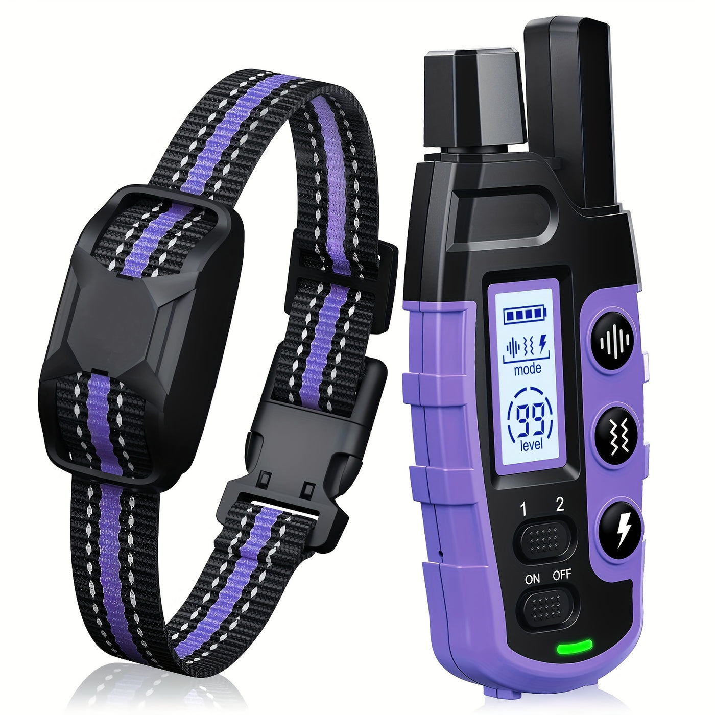 Dog Training Collar with Remote 4150ft Range – Shock Vibration Sound Modes Rechargeable for Small Medium Large Dogs 5-150lbs