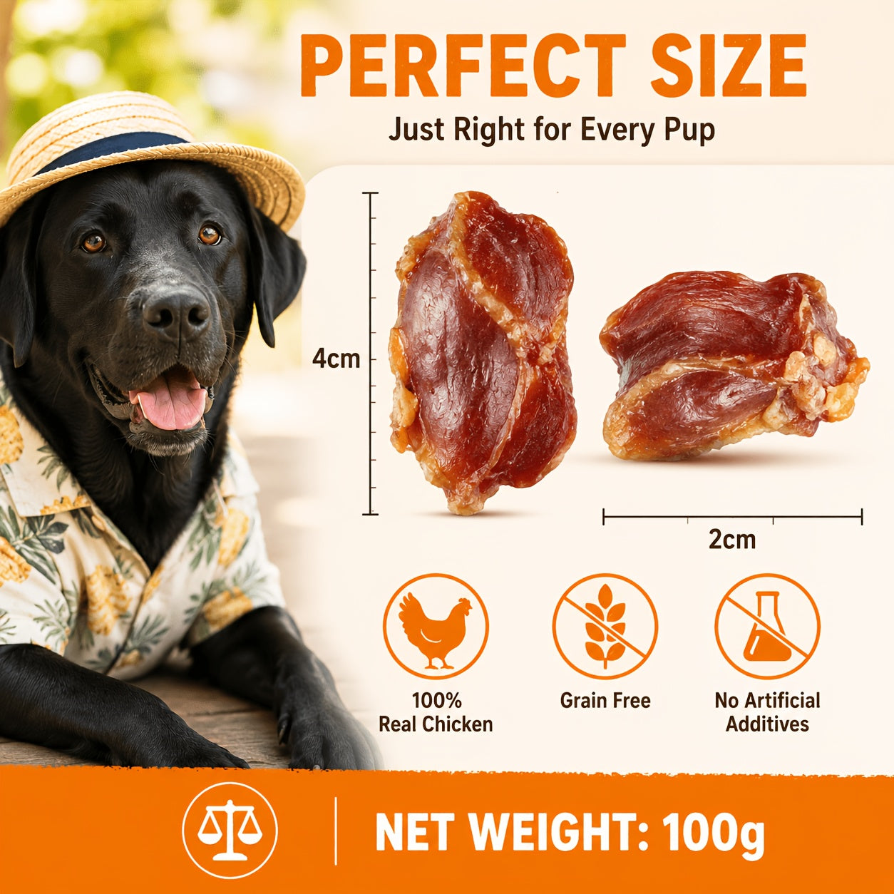 Chicken Gizzard Jerky Dog Treats – Chewy Sliced Chicken Snacks for Training, Travel & Everyday Rewards, High Protein Natural Dog Treats for All Breeds