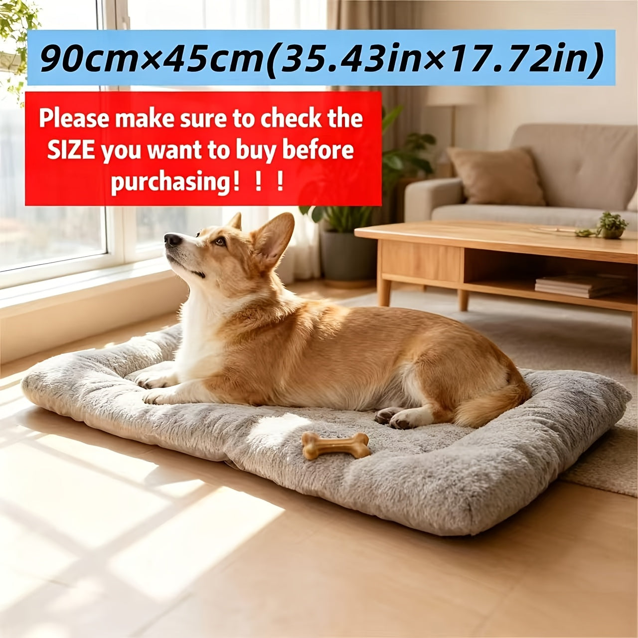 Extra Large Plush Dog Sofa Bed 2026 Upgraded Super Soft Thick Pet Mat for Small to Large Breeds - Modern Cozy Dog Comfort Bed Durable Pet Furniture & Ideal Dog Lover Gift