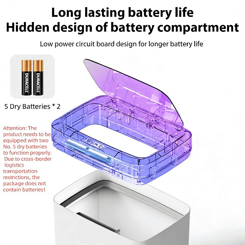 Smart Pet Trash Can Motion Sensor Touchless Odor-Blocking Sealing Lid 4.23 Gal Easy Clean for Pet Owners