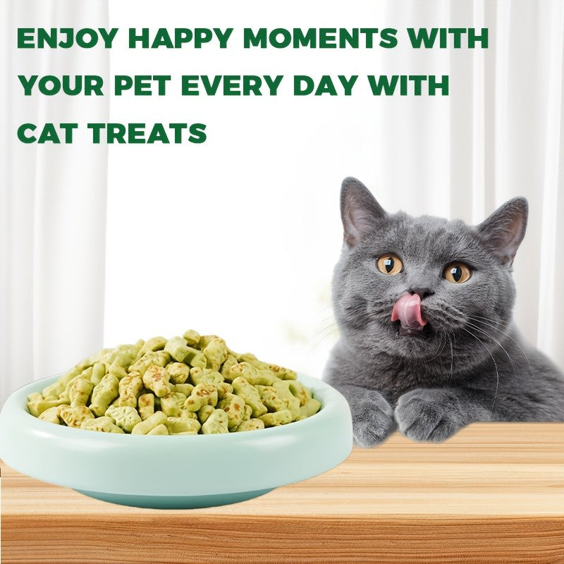 Fish-Shaped Cat Treats Grain-Free Hairball Control Cleans Teeth Boosts Energy Natural Ingredients Cat Snack 150g 5.29oz