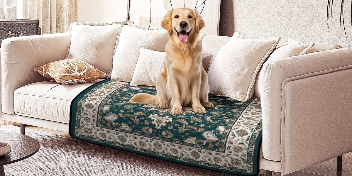 Reusable Washable Dog Pee Pads Super Absorbent Non-Slip Bohemian Style Puppy Training Pads Leakproof Whelping Potty Pads – Sizes 18x24 to 72x72 Inch 1 or 2 Pack