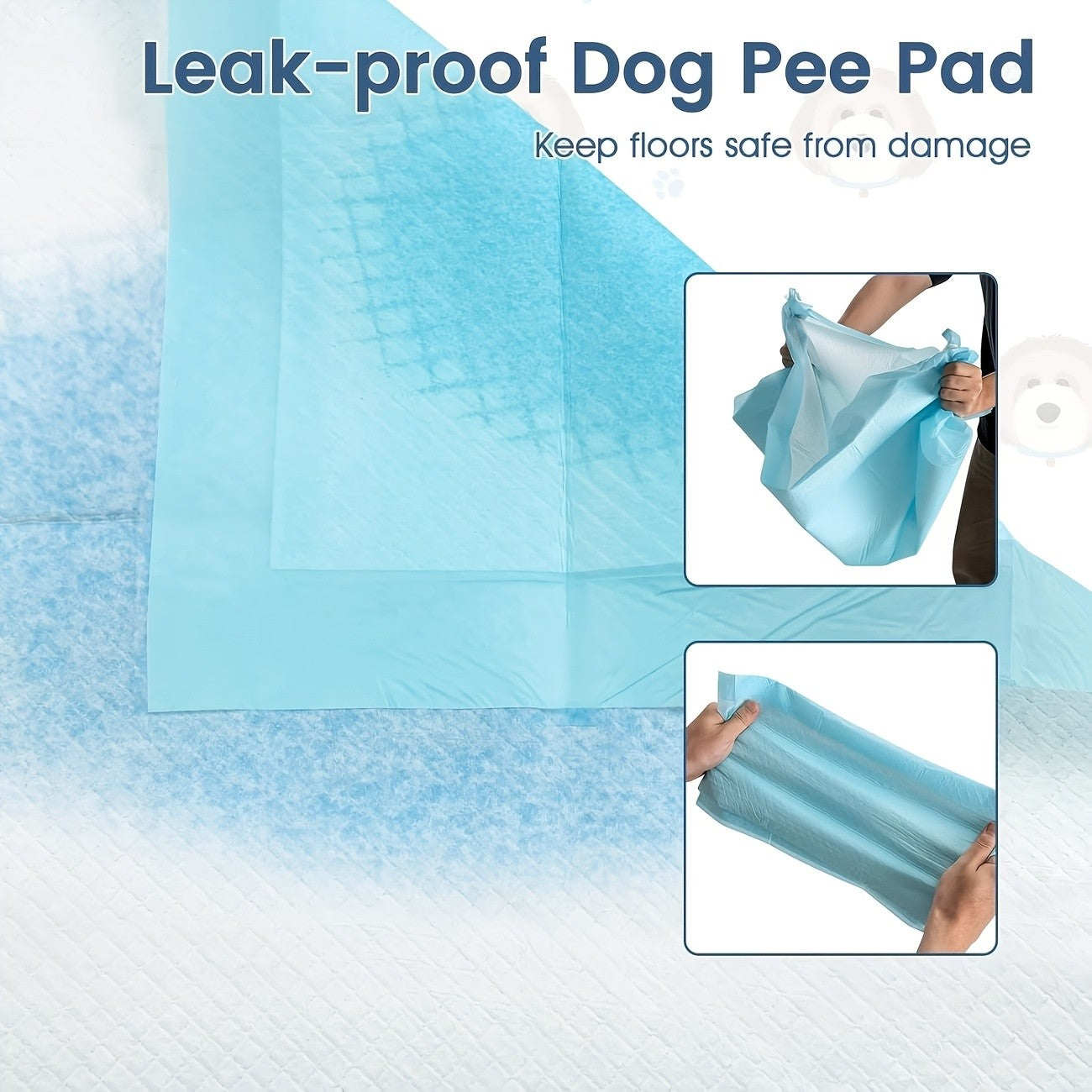 Extra Large Dog Pee Pads 58x32 Inch 40 Count – Super Absorbent Disposable Puppy Training Pads Leak-Proof for Dogs Cats Car Crate Couch