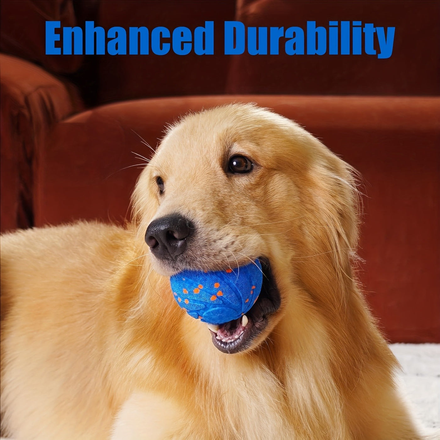 Automatic Moving Dog Ball – Motion Activated Rolling & Rotating Interactive Toy for Dog Enrichment, E-TPU Smart Bouncy Ball for Medium & Large Dogs