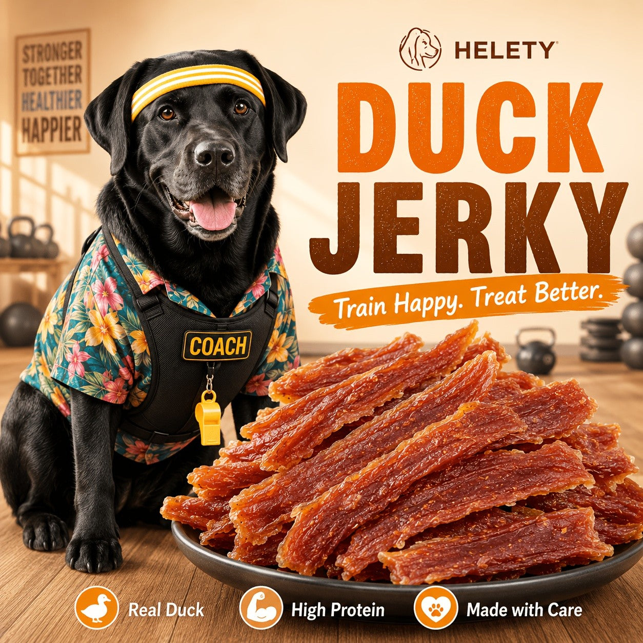 Duck Jerky Dog Treats – Chewy Natural Duck Snacks for Training & Daily Rewards, High Protein Meat Treats for Puppies & Adult Dogs, Small Medium Large Breeds, 4oz / 7oz / 1.5lb