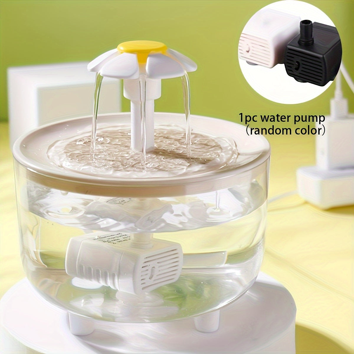 Cat Water Fountain 50oz USB Powered – Ultra Quiet BPA-Free Pet Drinking Fountain for Cats & Small Animals, No Battery, Easy to Clean