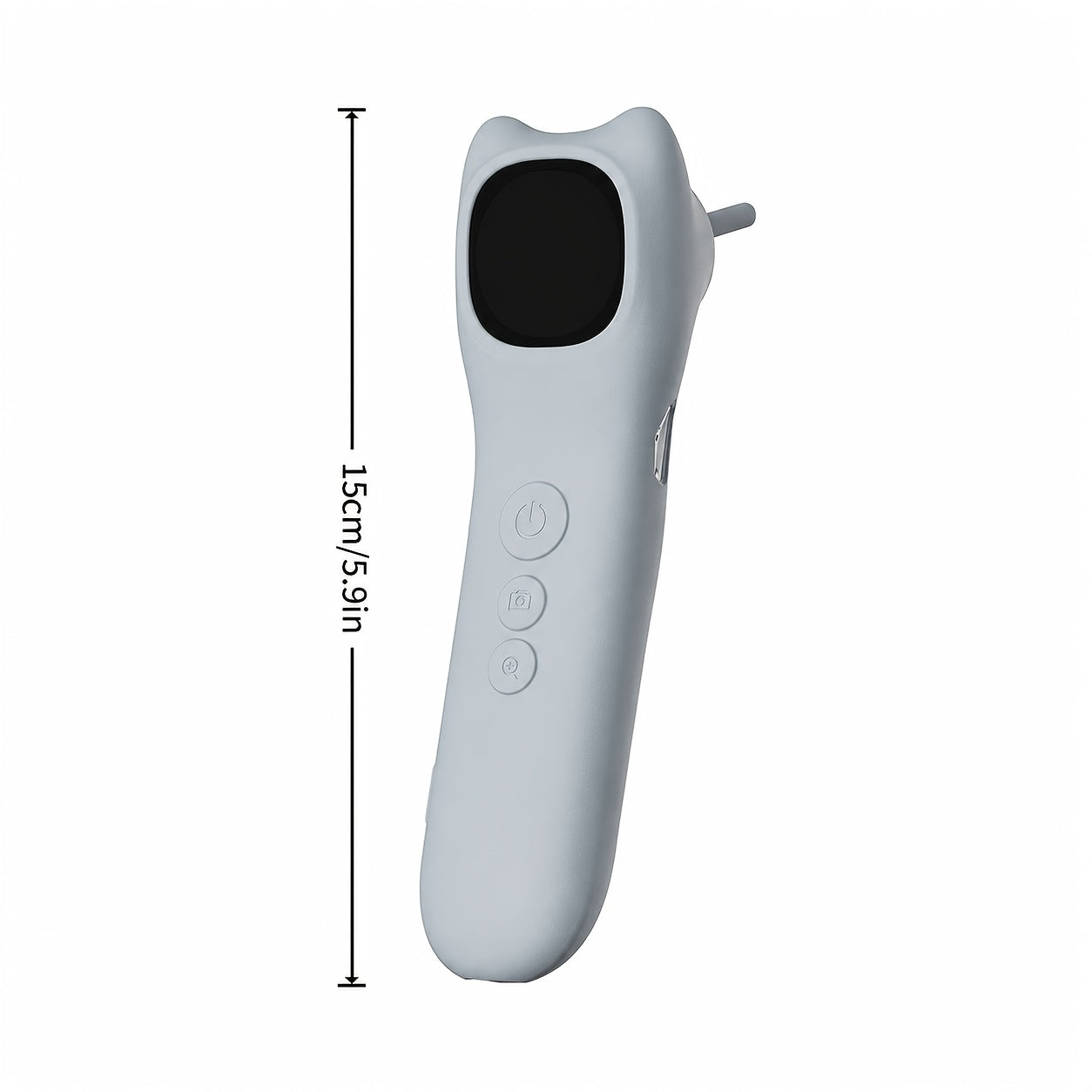 Pet Ear Camera 1080P HD with 4X Zoom – 4-in-1 Smart Inspection Tool for Dogs & Cats, 12 Replaceable Tips, USB Rechargeable, Check Ears, Nose, Mouth & Fur