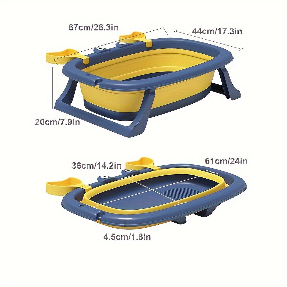 Collapsible Portable Pet Bath Tub Crab Shape – Foldable Dog Cat Bathtub for Small Dogs Up to 20 lbs, Easy to Clean, Travel & Home Use, 4 Color Options