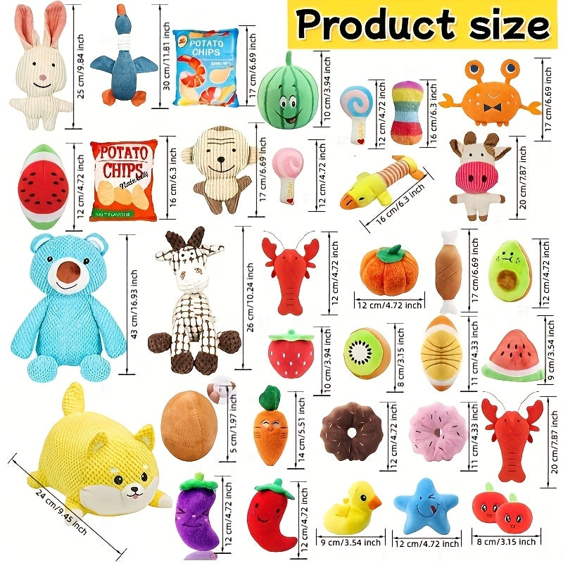 Dog Toy Gift Box 20 Pcs – Chew-Resistant Interactive Toy Variety Set for Small Dogs, Tug of War, Random Styles, Perfect Dog Gift