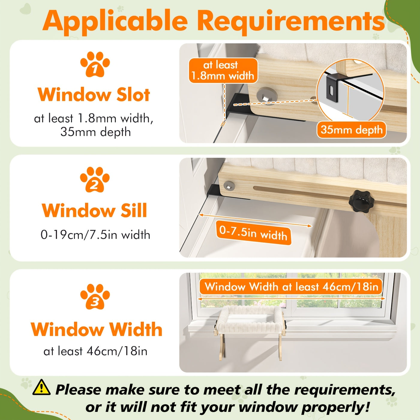 3-in-1 Cat Window Perch Hammock with Plush Nest - Window Sill Bedside Cat Bed for Small Medium Cats, Single Layer & 2-Layer Styles, Cozy Elevated Cat Lounger Indoor