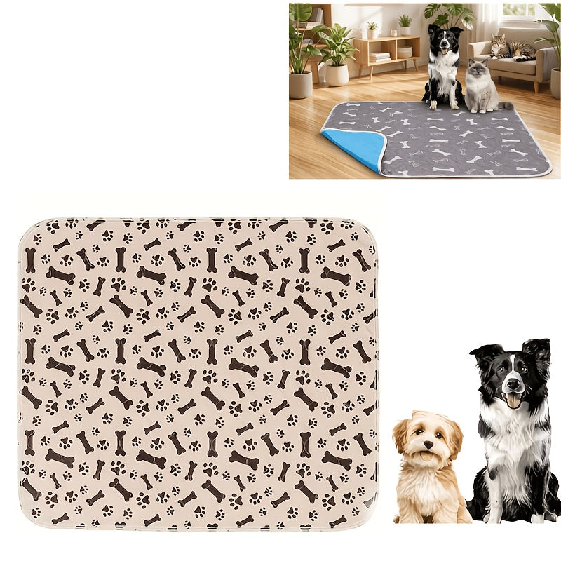 Washable Dog Pee Pads 4-Layer Super Absorbent Leak-Proof Odor Control Reusable Puppy Training Pads Non-Slip Multi-Size