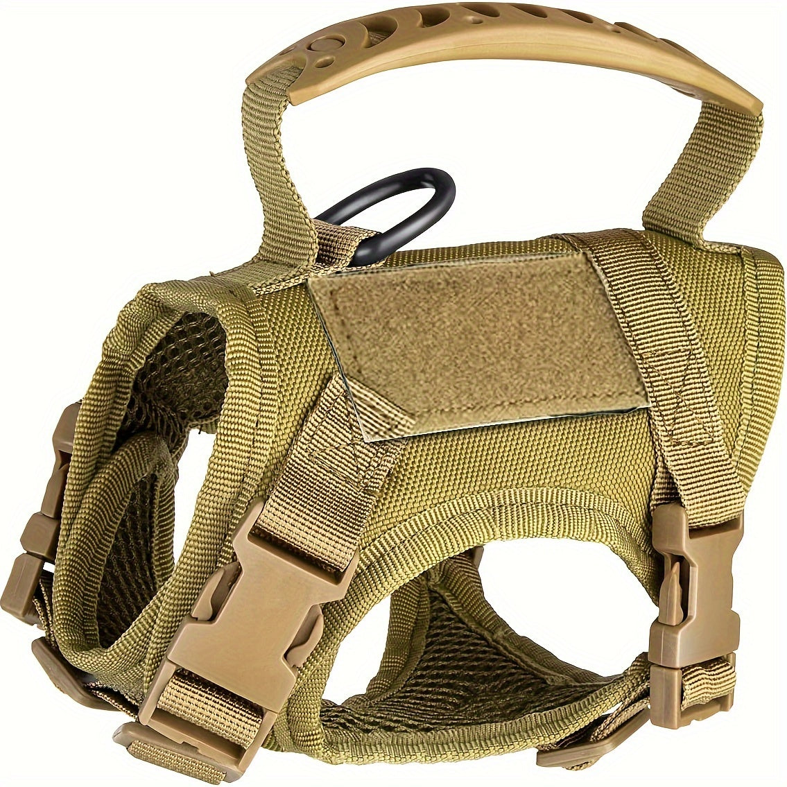 600D Cat Tactical Vest Harness Adjustable - Escape-Proof Chest Strap Vest for Cats & Puppies, Training Walking Outdoor Harness, Black Khaki Red Rose Red Mineral Green Mixed