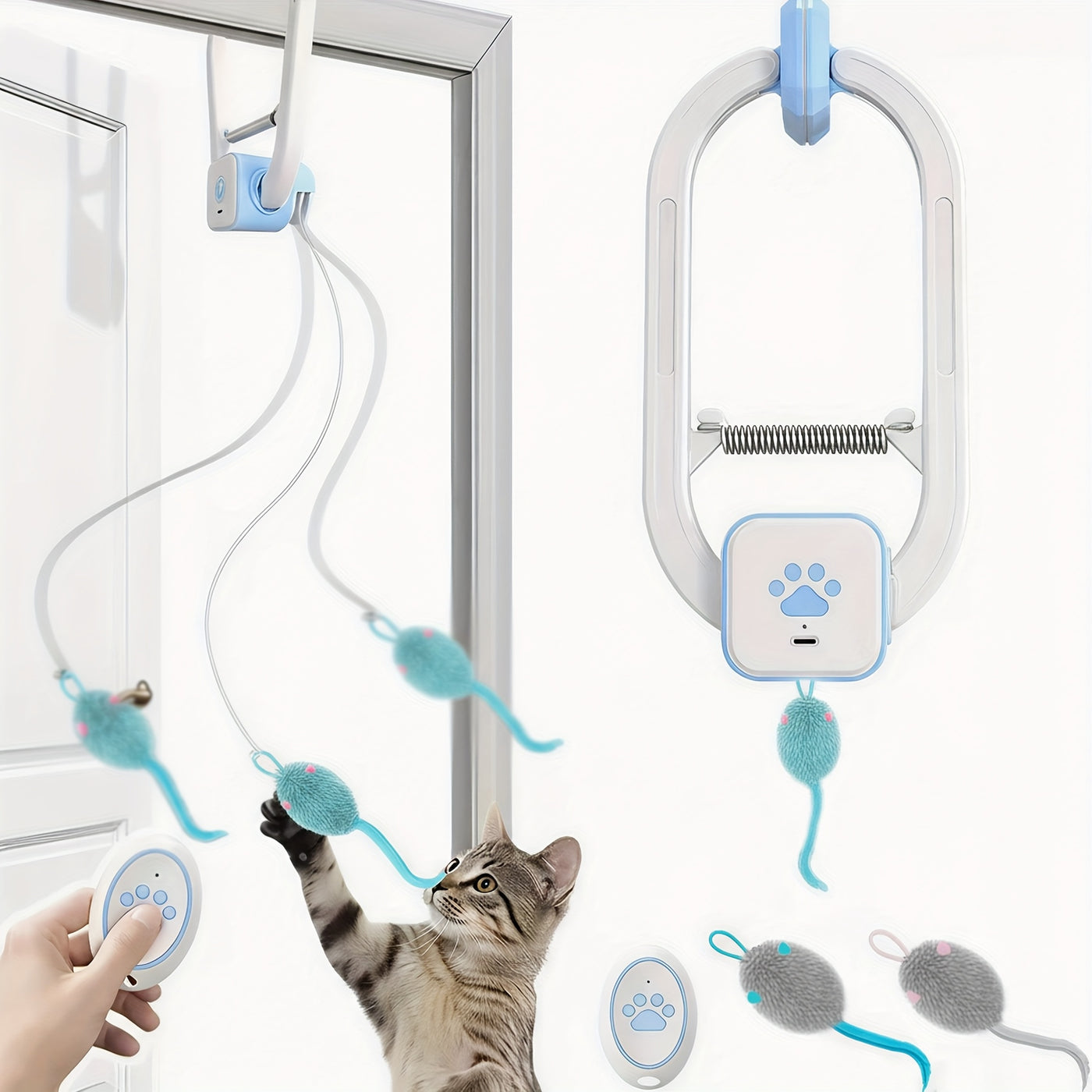 Remote Control Flying Bird Cat Toy – Automatic Electric Drone with Hovering Motion for Indoor Cat Enrichment, Hunting Instinct Stimulation for Kittens & Adult Cats