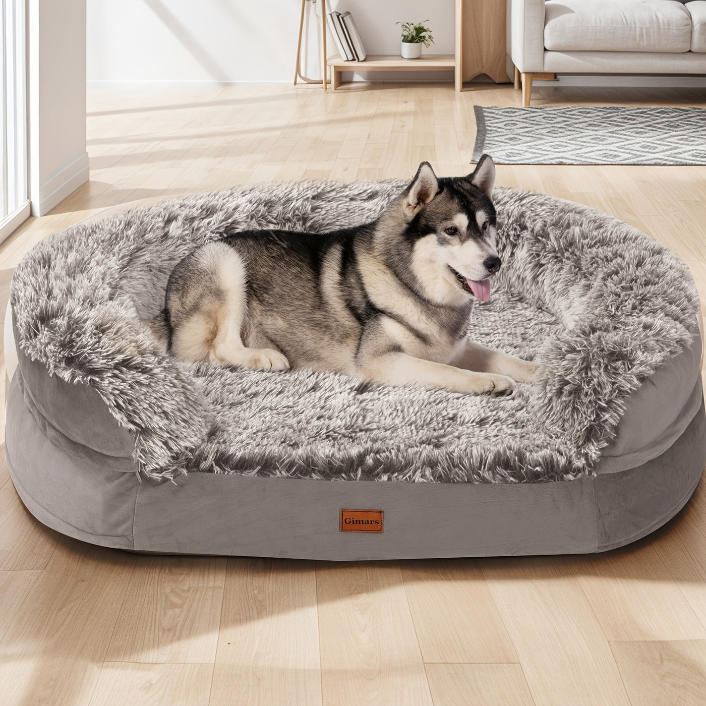 Orthopedic Egg Foam Dog Bed with Removable Washable Cover – Ultra Soft Memory Foam Pet Bed for Large, XL & Aging Dogs, Semicircle & Rectangle Styles