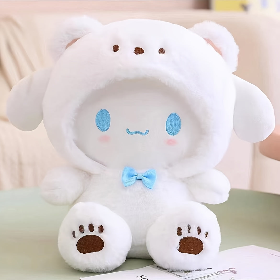 Sanrio Kuromi & Cinnamoroll Plush Dog Toy – Soft Stuffed Animal Chew Toy for Dogs, Cute Character Pet Toy No Battery Required, Purple Blue White Styles