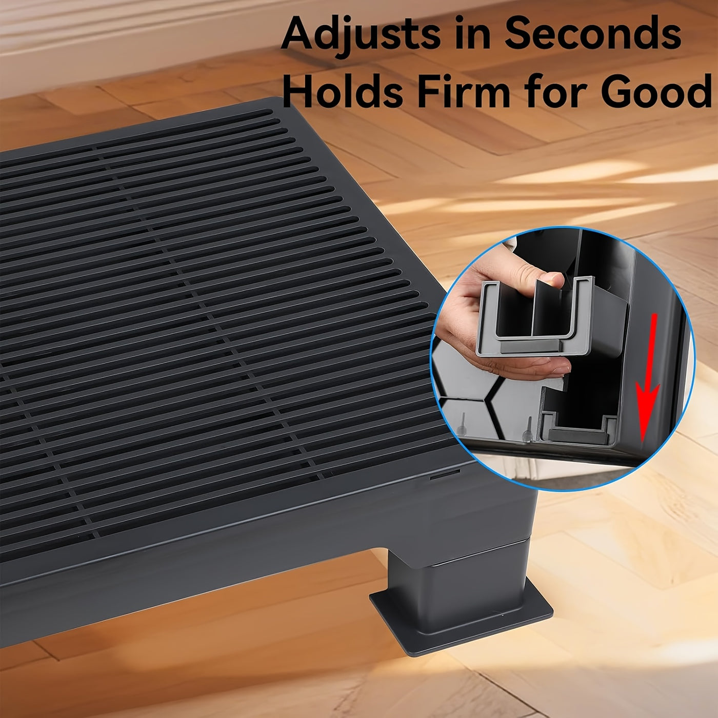 Cat Litter Box Step Ramp Adjustable 3.5" & 6" Non-Slip Litter Trapper Platform for Kittens Senior Cats Automatic Litter Boxes