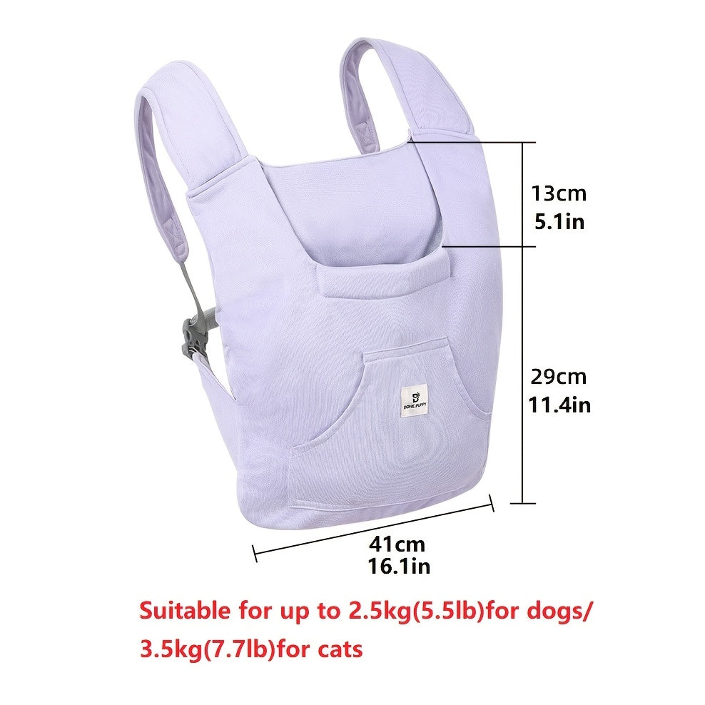 Pet Backpack Carrier Foldable for Small Dogs & Cats – Portable Travel Bag with Adjustable Straps, Secure Buckle, Lightweight Airline-Friendly Design