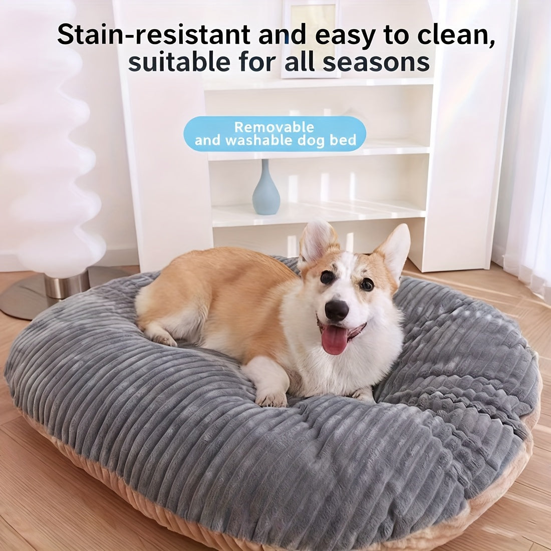 Large Dog Bed XXL – Washable Machine Washable Bite-Resistant Pet Bed for Big Dogs, Thick Orthopedic Cushion, All Season Comfort
