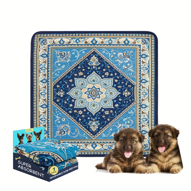 Washable Reusable Dog Pee Pads - Super Absorbent Leakproof Non-Slip Puppy Training Pads for Floor Crate Couch, Multiple Sizes & Patterns, Machine Washable Pet Potty Pads