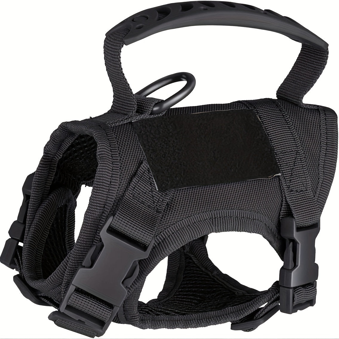 600D Cat Tactical Vest Harness Adjustable - Escape-Proof Chest Strap Vest for Cats & Puppies, Training Walking Outdoor Harness, Black Khaki Red Rose Red Mineral Green Mixed