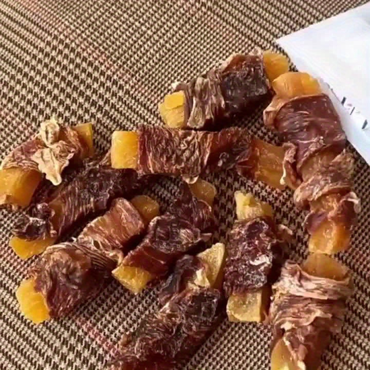 Sweet Potato Dog Treats Chicken Wrapped & Duck Wrapped Natural Training Reward Soft Chewy High-Protein Grain-Free Dog Snack 220g 7.76oz