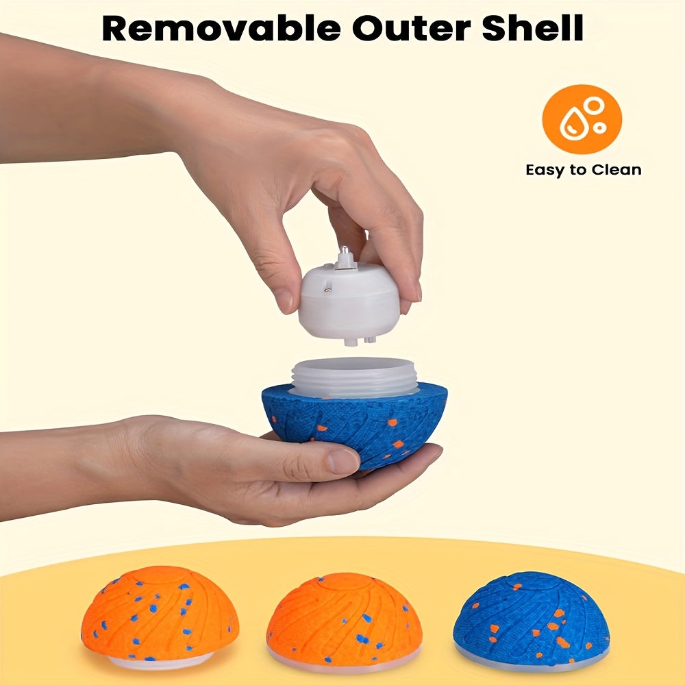 Automatic Moving Dog Ball – Motion Activated Rolling & Rotating Interactive Toy for Dog Enrichment, E-TPU Smart Bouncy Ball for Medium & Large Dogs