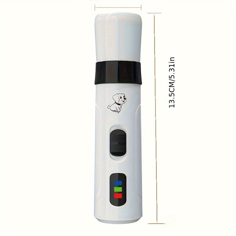Electric Dog Nail Grinder Quiet & Painless – Silent Pet Nail Trimmer for Dogs & Cats, Upgraded LED Screen Long Battery Life | Smooth Paws Grooming Tool