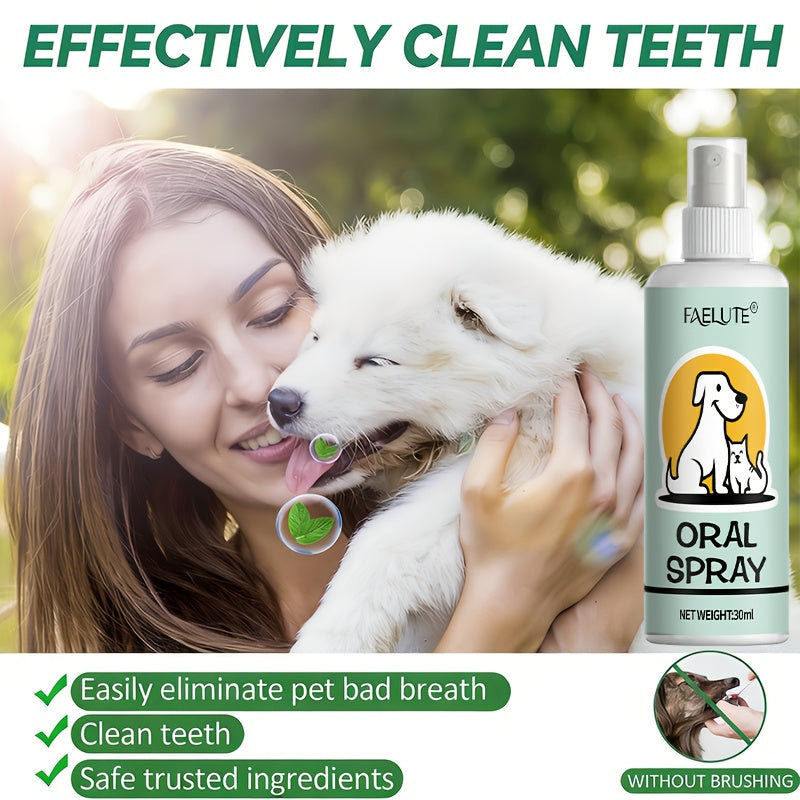 Pet Breath Freshener Spray for Dogs and Cats – Daily Oral Hygiene Mist for Fresh Breath, Safe for Puppies and Kittens