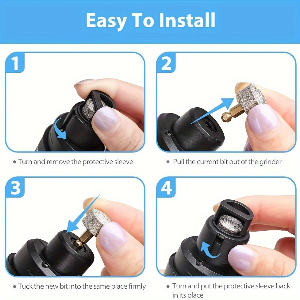 Electric Dog Nail Grinder Quiet & Painless – Silent Pet Nail Trimmer for Dogs & Cats, Upgraded LED Screen Long Battery Life | Smooth Paws Grooming Tool