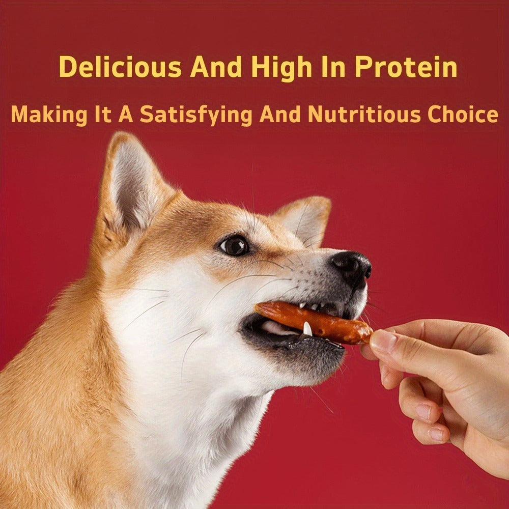 Duck Sausage Dog Treats High-Protein Low-Fat Long Lasting Easily Digestible Natural Dog Chews Training Reward for Small Medium Large Dogs 200g 600g