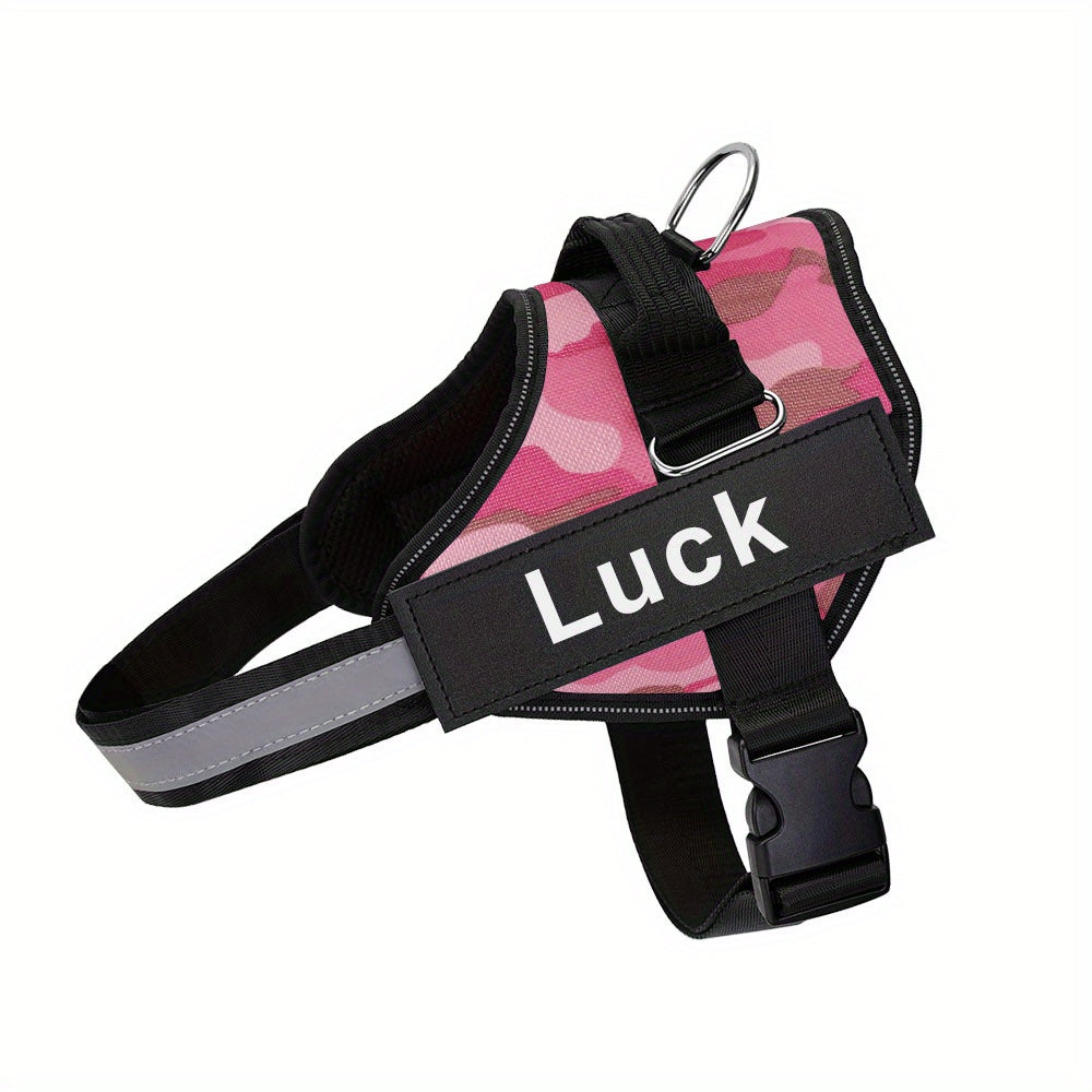 Personalized No-Pull Dog Harness with Custom Name & Phone Number - Heavy Duty Dog Vest, Anti-Choke Training Walking Harness for Small Medium Large Dogs, XS to XXL, 12 Colors
