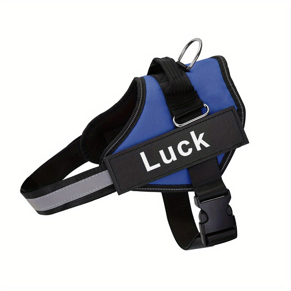 Personalized No-Pull Dog Harness with Custom Name & Phone Number - Heavy Duty Dog Vest, Anti-Choke Training Walking Harness for Small Medium Large Dogs, XS to XXL, 12 Colors