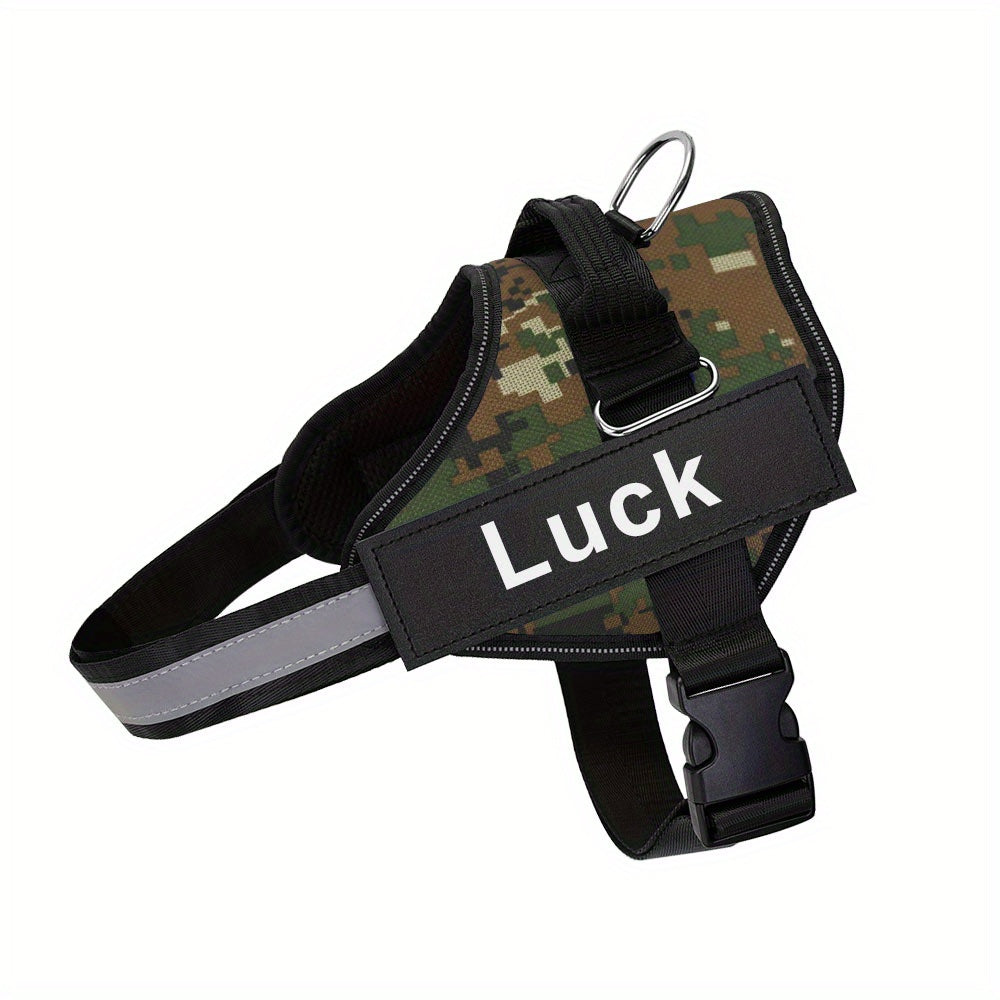 Personalized No-Pull Dog Harness with Custom Name & Phone Number - Heavy Duty Dog Vest, Anti-Choke Training Walking Harness for Small Medium Large Dogs, XS to XXL, 12 Colors