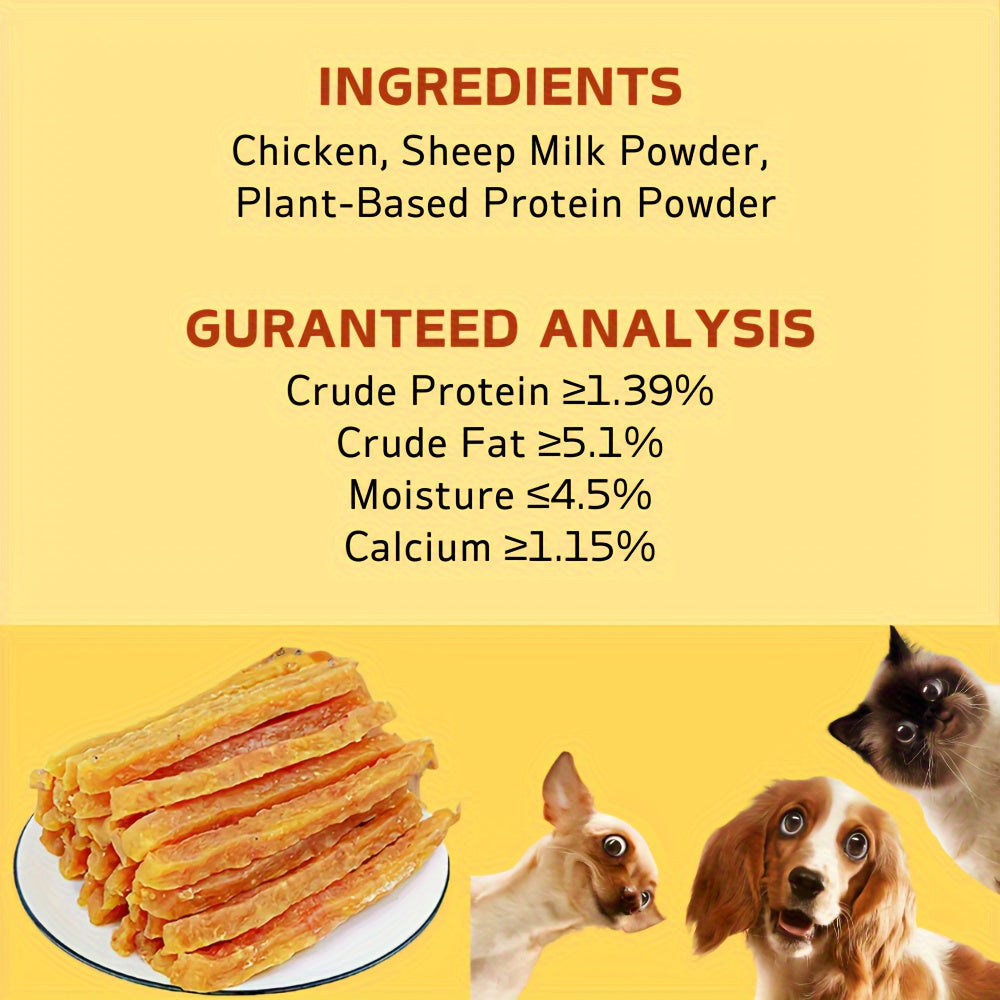 Soft Chew Dog Treats 2-Pack (2 x 100g/3.53oz) – Milk Chicken & Duck Sticks, High-Protein Easily Digestible Training Reward for Small Medium Large Dogs