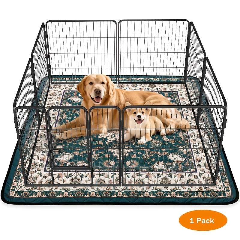 Reusable Washable Dog Pee Pads Super Absorbent Non-Slip Bohemian Style Puppy Training Pads Leakproof Whelping Potty Pads – Sizes 18x24 to 72x72 Inch 1 or 2 Pack