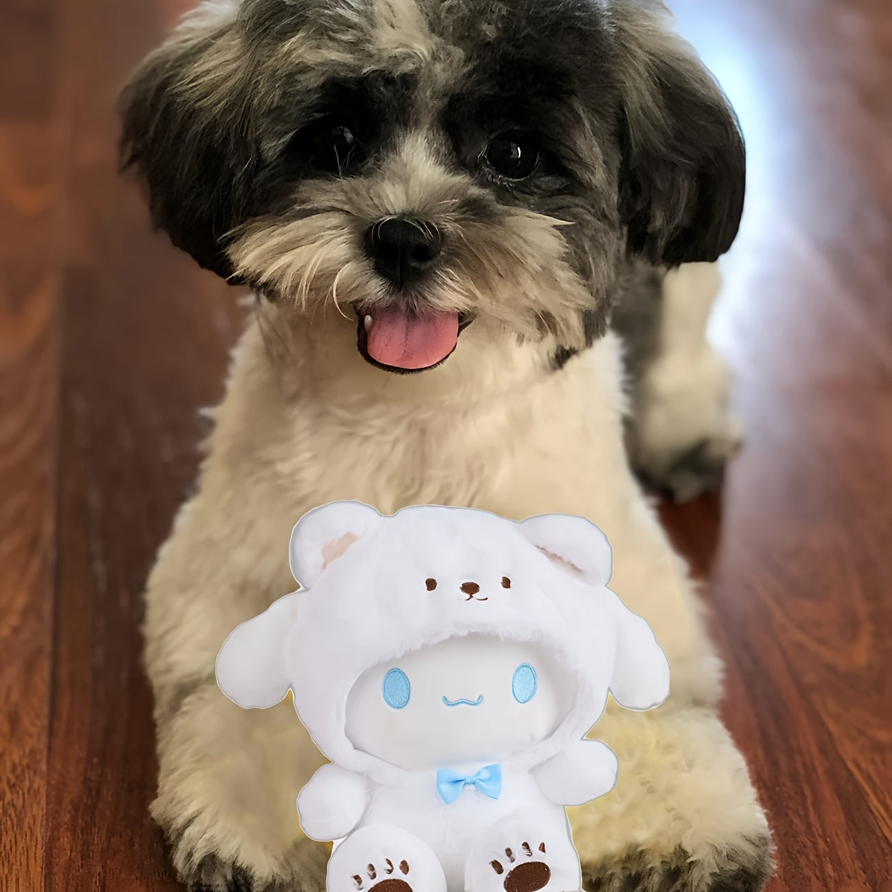 Sanrio Kuromi & Cinnamoroll Plush Dog Toy – Soft Stuffed Animal Chew Toy for Dogs, Cute Character Pet Toy No Battery Required, Purple Blue White Styles